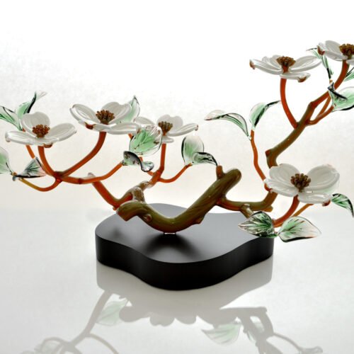 Flowers_White Dogwood Branch(Six)_50_h11xw20 White Dogwood Branch, Six Blossoms