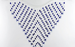 Crystal, Blue, Heart Rope